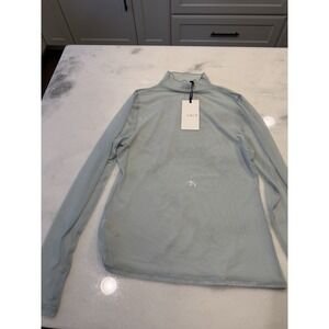 New CALIA by Carrie Underwood Sheer Long Sleeve Top Women's Large